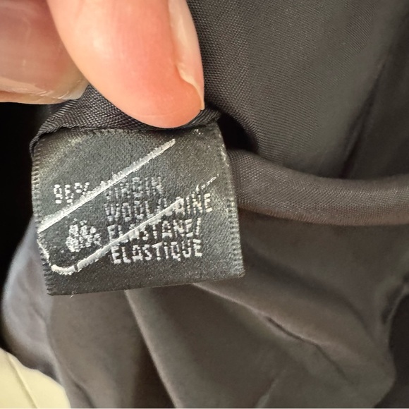 Lafayette 148 NY Wool Blend Stretch Blazer Jacket Coat Size 4 Black Office Work - Picture 7 of 10